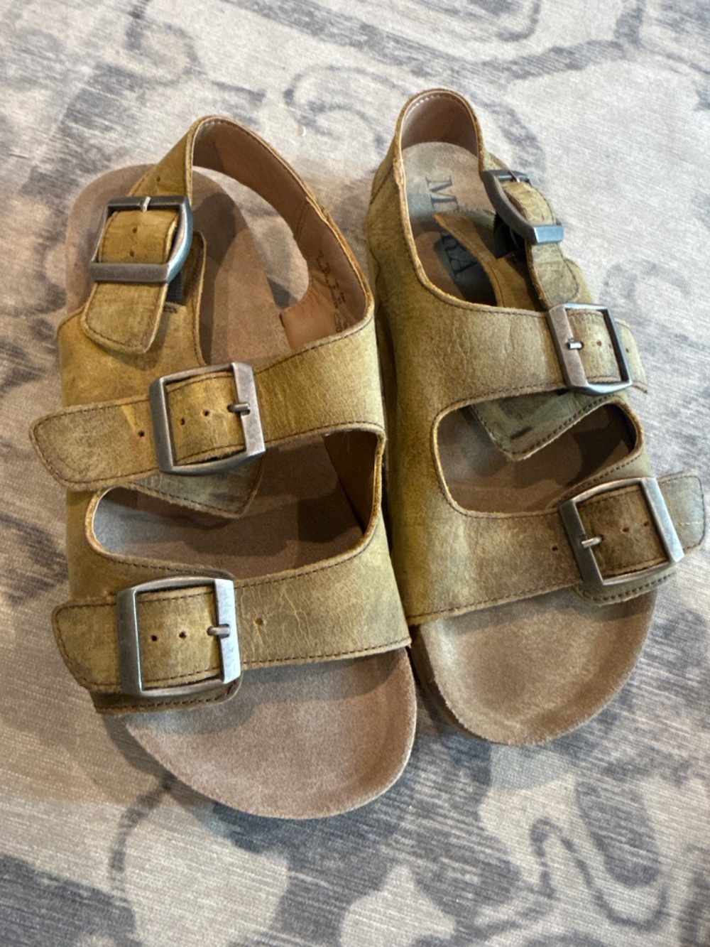 Myra Mountain Path Distressed Leather Sandal